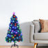 Star Lights Green Christmas Tree Pre-Lit Fibre Optic Ultra-bright Multicolour Flashing Lights